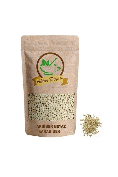 Aktar Diyarı 1 kg White Black Pepper Grain - 1 Ci Grade Akbiber