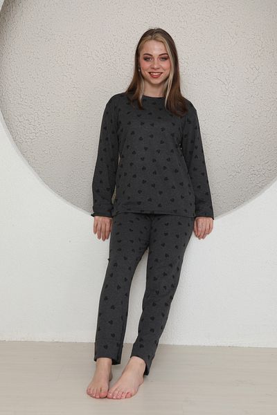 FAMESTEKSTİL Long Sleeve Summer Pijamas Suit