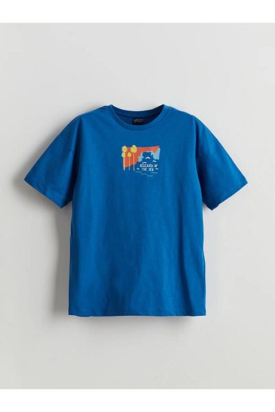 LC Waikiki Tricou pentru băiat LCW ECO Blue Crew Deck