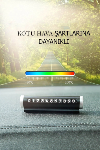 CNGZSHOP Metal Kasa Numara Çevirmeli Araç İçi Telefon Numaratör Park Numarası...