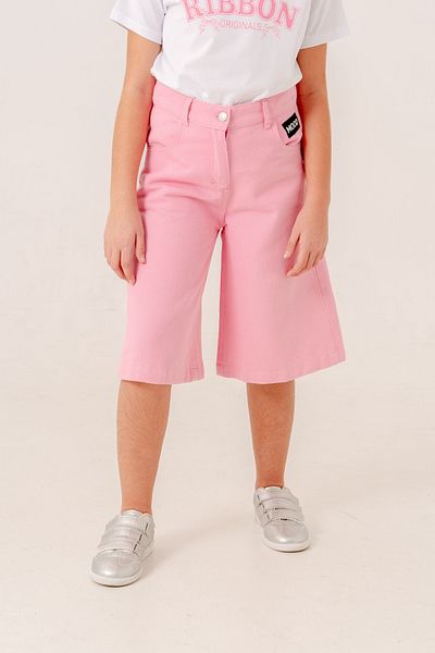 GİYİCEM TEKSTİL Girl's Bermuda Linen Shorts 2877
