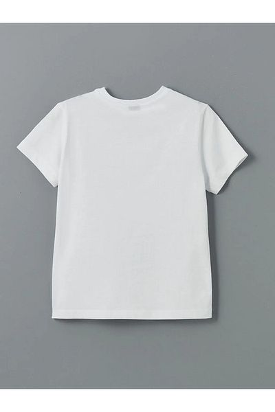 LC Waikiki Αγόρι μπλουζάκι LCW ECO Λευκό Crew Neck