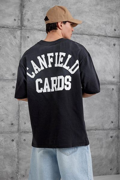 NOMARC Μαύρο μπλουζάκι Canfield Card Written Oversize