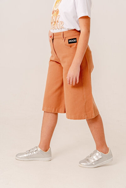 GİYİCEM TEKSTİL Kız Çocuk Bermuda Keten Şort 2877