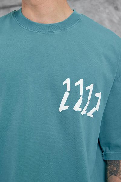 NOMARC Πράσινο 1111 Written Washable Oversize Tshirt