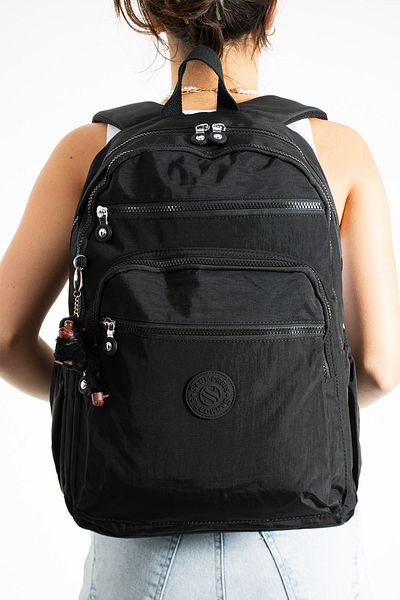 YOGII Sandur Model Unisex Αδιάβροχο υφασμάτινο σχολικό σακίδιο πλάτης μεγάλου μεγέθους με θήκη για φορητό υπολογιστή