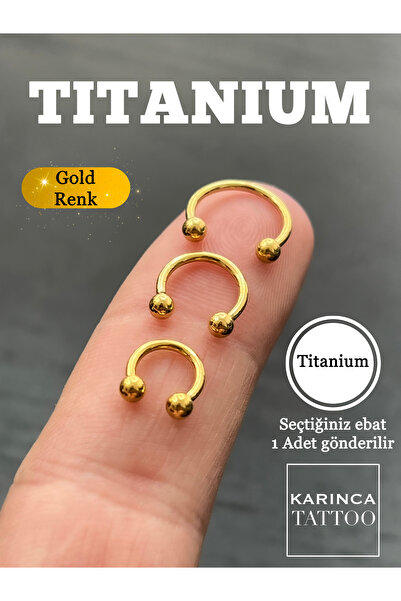 Karınca Piercing Gold Titanyum Piercing Halka Tragus Helix Conch Rook Smiley Daith Septum Nostril Dudak Snake Bites