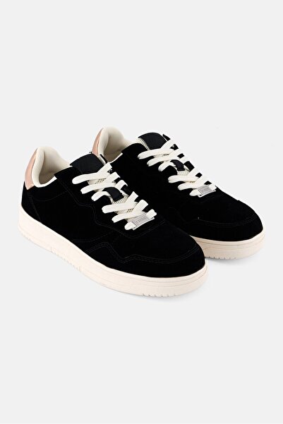 RBX Women Suede Lace Up Outdoor Shoes, Black