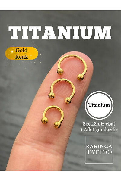 Karınca Piercing Gold Titanyum Piercing Halka Tragus Helix Conch Rook Smiley Daith Septum Nostril Dudak Snake Bites