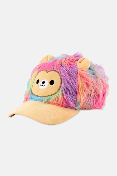 Squishmallows قبعة ليونارد المبهجة للأطفال البنات، باللون الأصفر