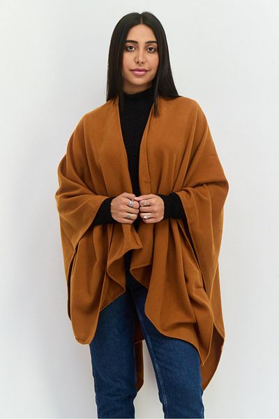 Jones of New York Women Knitted Super Soft Scarves 195 X 86 Cm, Brown