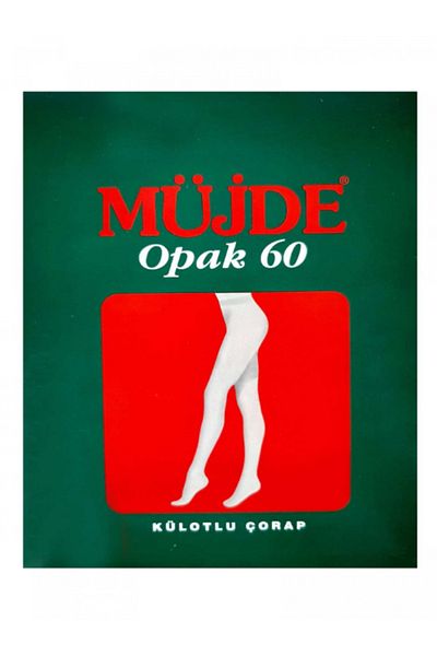 Müjde Women's 60 Den Opaque Mesh Ironed Pantyhose Burgundy Color