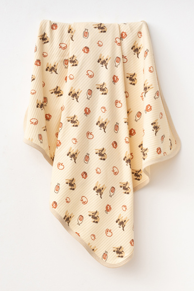 yukobaby bebeğiniz için en doğalı بطانية أطفال من طبقة واحدة من القطن الطبيعي...