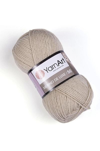 Yarnart MERINO DE LUXE 50 - ΠΛΕΚΤΟ ΧΕΡΙ ΜΠΕΖ-033, ΑΝΟΙΧΤΟ ΚΛΩΣΤΗ