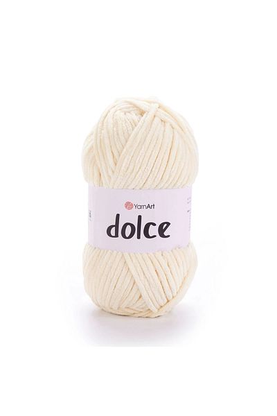 Yarnart Dolce - Βελούδινο Χέρι Πλεκτό Νήμα Κρέμα-783