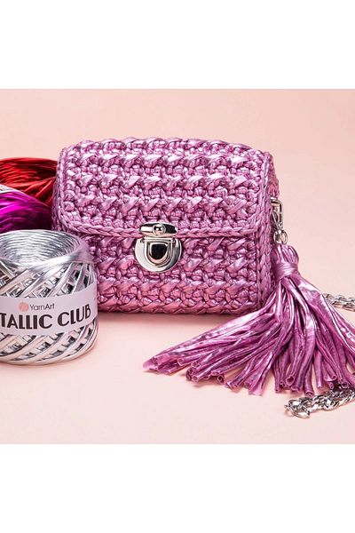 Yarnart METALLIC CLUB - ΠΛΕΚΤΟ ΣΚΟΝΙ ΠΟΡΤΟΚΑΛΙ-8129