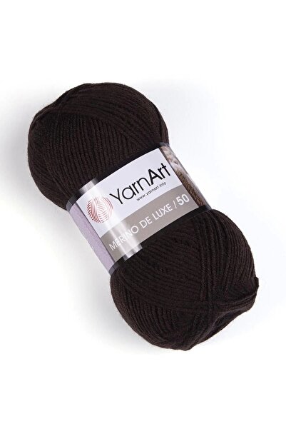 Yarnart MERINO DE LUXE 50 - Maro închis, frânghie de tricotat manual - 116