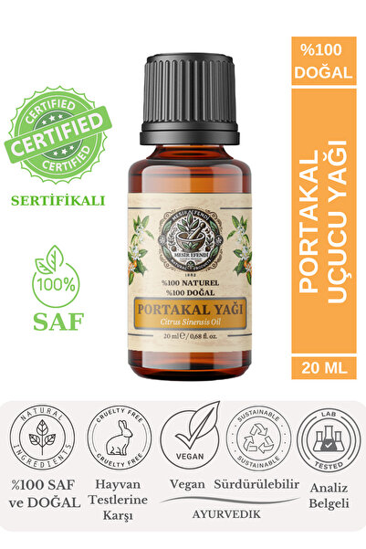 MESİR EFENDİ Portakal Uçucu Yağı (ORANGE ESSENTİAL OİL) %100 Doğal 20 ml