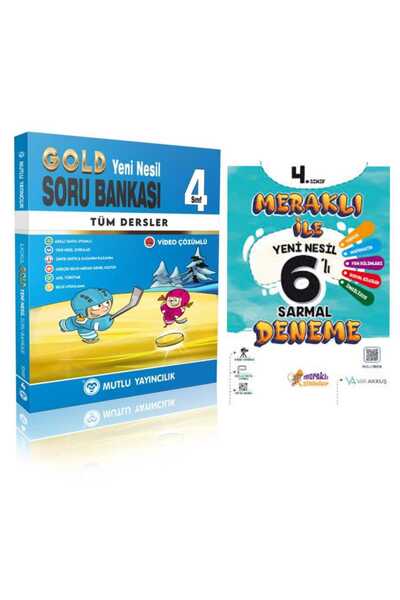 Mutlu Yayıncılık 4. Sınıf Mutlu Gold Tüm Dersler Soru Bankası + Deneme Seti O...