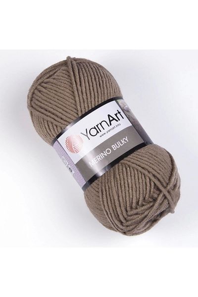 Yarnart Merino Bulky - Χειροποίητο Νήμα Πλεξίματος Ανοιχτό Καφέ-218