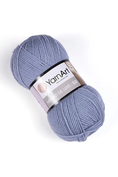 Yarnart MERINO DE LUXE 50 - ΠΛΕΚΤΟ ΝΗΜΑ ΧΕΡΙΟΥ ICE GREY-3072