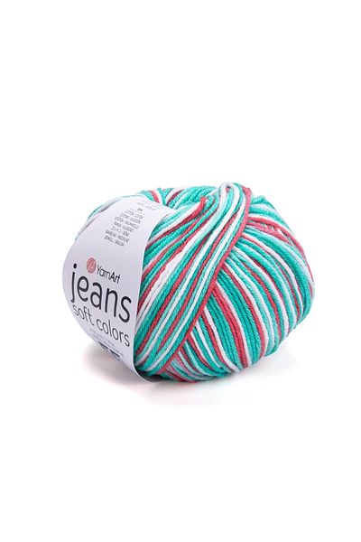 Yarnart Jeansoft Color Marbled Hand Knitting Lanyard - Marbled-6215