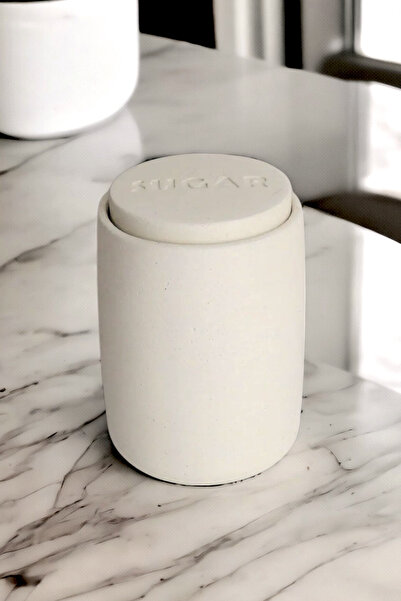 Ghogol Home Bole Countertop Concrete Candy Jar