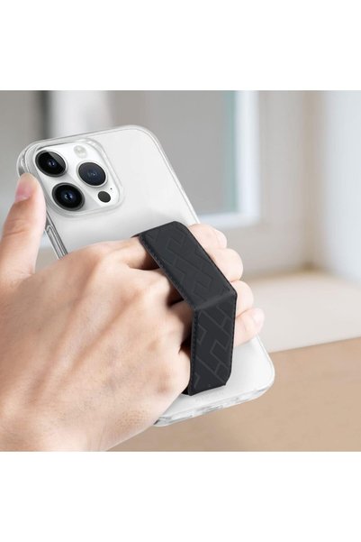 HYPHEN Phone Case Grip Holder and Stand - Black 6.7