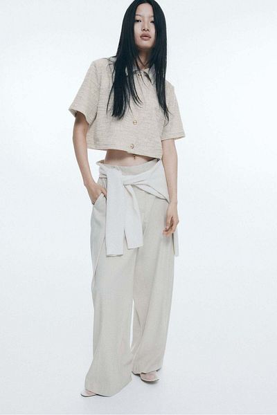 H&M Bouclé jersey cardigan