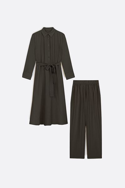 praye Black Below the Knee Long Double Suit Shoes
