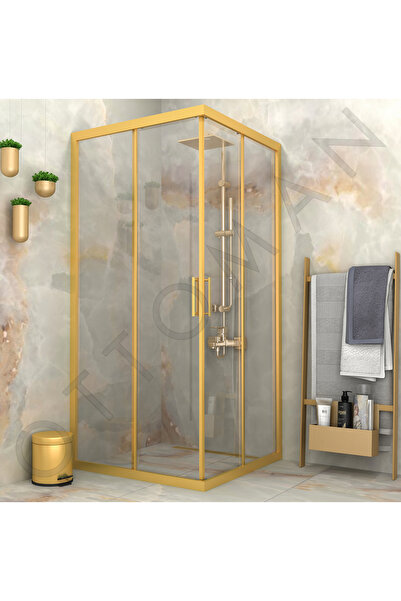 Marka ALTIN PROFİL ŞEFFAF CAM KARE DUŞAKABİN 5mm h:190