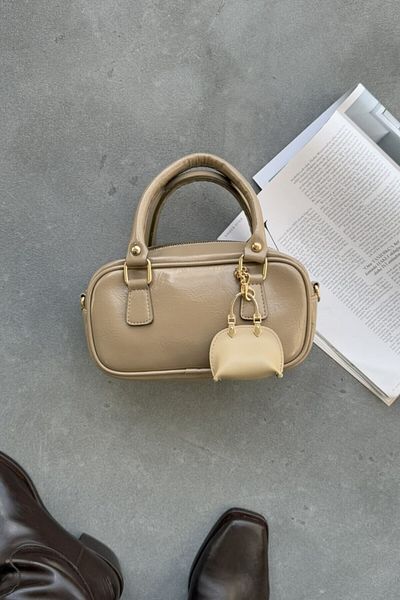 vagues Shiny Jones Mink Mini Bag - Women'S, Hand and Shoulder Bag, with Accessories