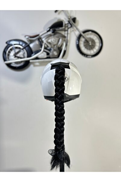 Butik Motor & Motosiklet Siyah Örgü Saç Kask Dış Aksesuarı