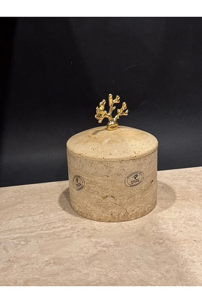 Polen Stone Travertine Natural Stone Storage Container – Elegance and Naturality Together!