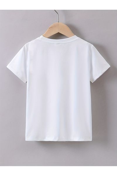 Let's Wear Ευτυχισμένη ημέρα 23 Απριλίου! Προσαρμοσμένο σχέδιο Παιδικό T-shirt Συμπαγές χτενισμένο βαμβακερό μπλουζάκι με λαιμόκοψη για παιδιά
