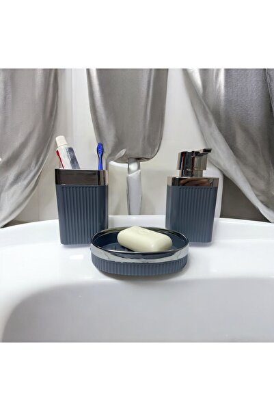 WESPA Bathroom Set 3 Soap Dispenser Liquid Soap Dispenser Toothbrush Holder
