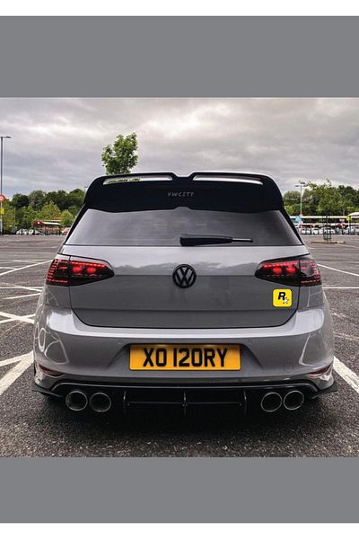 yalıgraf Αυτοκόλλητο πορτμπαγκάζ αυτοκινήτου VW R Logo 10x10 Όνομα GTA Vice City R