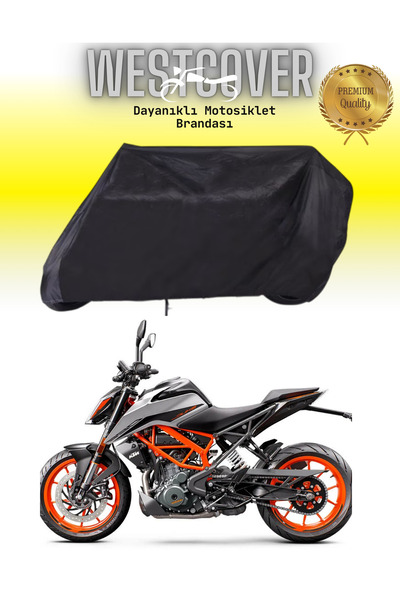 WestCover KTM 125 Duke حقيبة خلفية متوافقة مع القماش المشمع الأسود للدراجات ا...