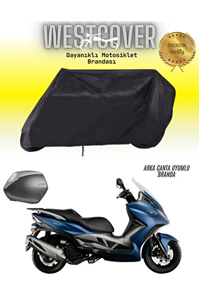WestCover غطاء دراجة نارية أسود متوافق مع حقيبة Arora GT 250