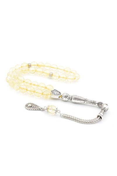 Murty99 Piatra Citrina Naturala Autentica Tăiată Facetă Tasbih 8 Mm