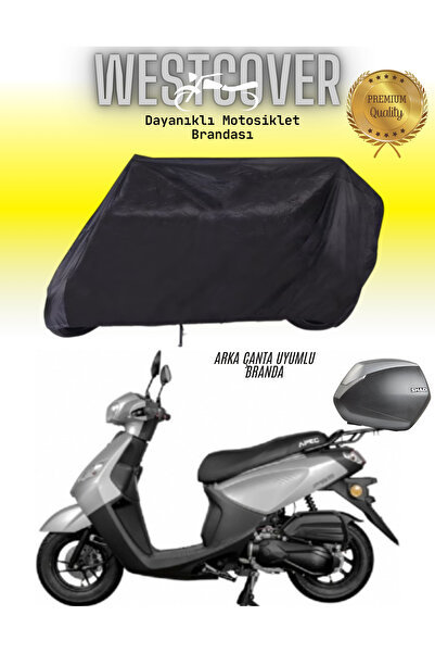 WestCover Apec PS3  MOTORSİKLET BRANDASI KORUMA ÖRTÜSÜ ARKA ÇANTA UYUMLU SİYAH