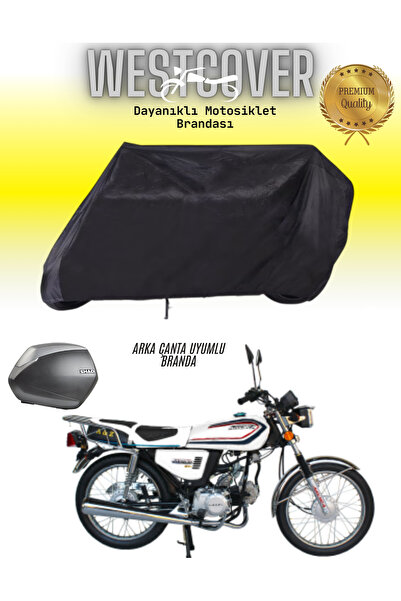 WestCover غطاء دراجة نارية أسود متوافق مع حقيبة Arora CG 50