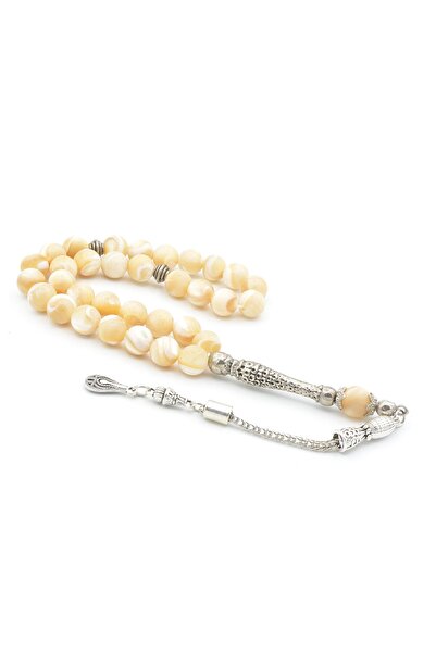 Murty99 Pietre prețioase din sidef maro natural autentic Tasbih 8 mm