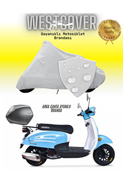 WestCover قماش القنب للدراجات النارية المتوافق مع حقيبة Arora Dazzle 125، غطا...