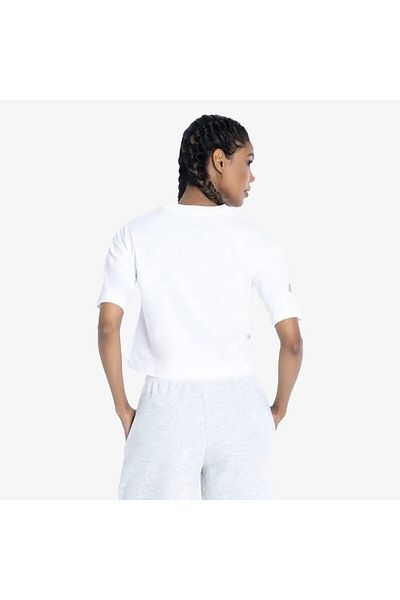 New Balance Wnt1340-wt1 Model Lifestyle Women's White T-Shirt