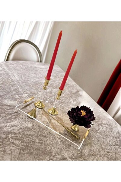 Agbtrend GOLD TRAY -L- Dekorasyon ve Sunum Tepsisi