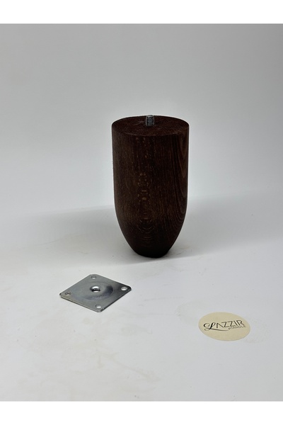 lazzir handle Picior boem conic din lemn (k-a5) (diametru-7,5..înălțime-13) Picior unic (culoare nuc) Aparat inclus