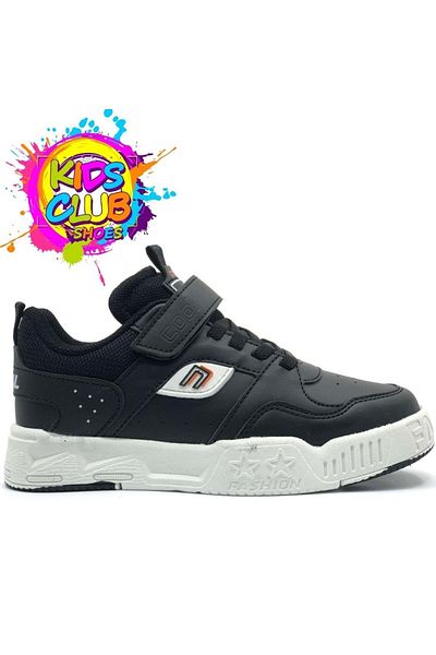 KCMN Cool Prax Sneaker Talpă Ortopedică Pantofi Sport Unisex Copii NEGRU-ALB
