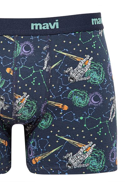 Mavi Bedruckter marineblauer Boxer 0910741-70695
