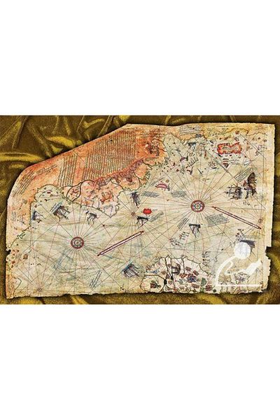 King Of Puzzle لغز خشبي لخريطة بيري ريس مكون من 2000 قطعة - HR50-MM